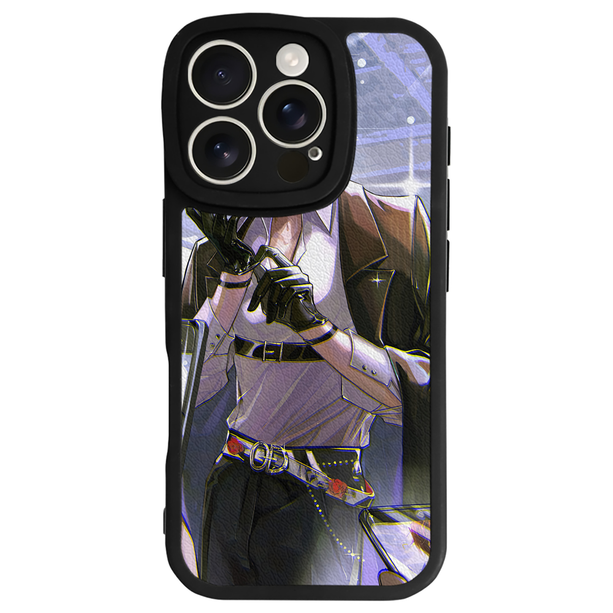 （画像用） 文豪ストレイドッグス Bungo Stray Dogs 【iPhone 16シリーズ対応】シリコンスマホケース（レザー調） 材質：シリコン